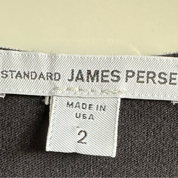 Standard James Perse Knit Dress Black Cowl Neck Size 2 Medium Racerback - Picture 5 of 7